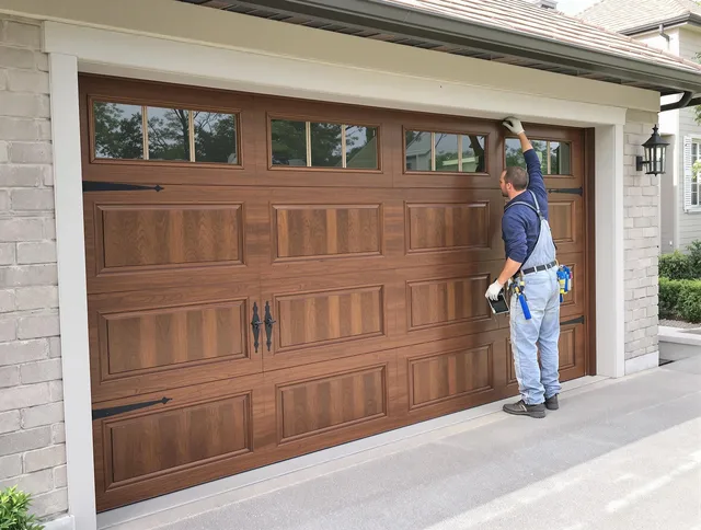 Custom garage door showcase by Garfield Heights Garage Door Repair in Garfield Heights