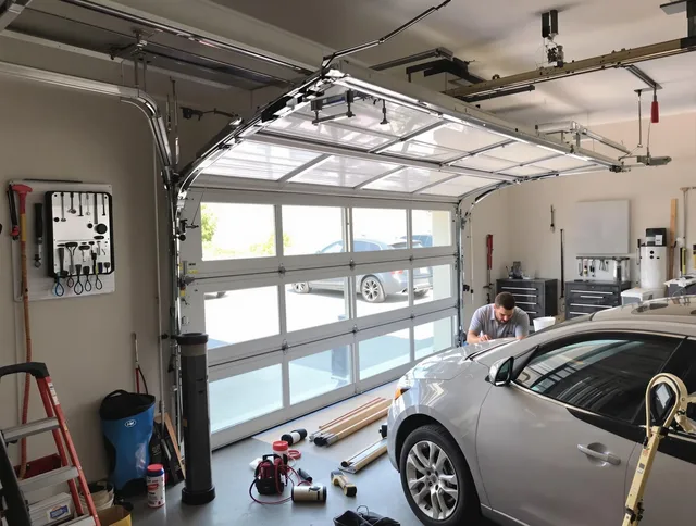 Garage door noise reduction service by Garfield Heights Garage Door Repair in Garfield Heights