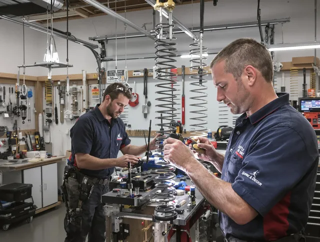 Garage door spring repair service by Garfield Heights Garage Door Repair in Garfield Heights